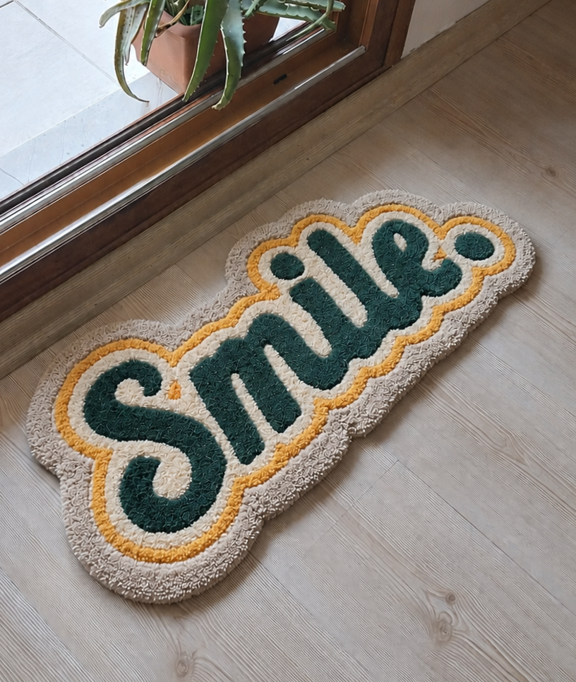 Smile Hnadmade Floor Rug