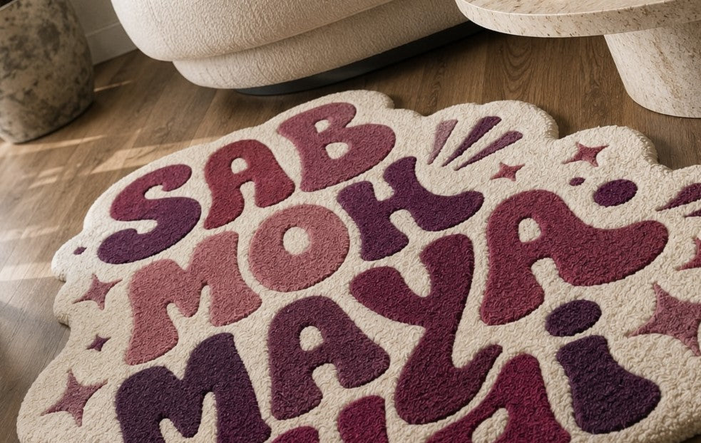 Sab Moh Maya Hai Hand-Tufted Rug