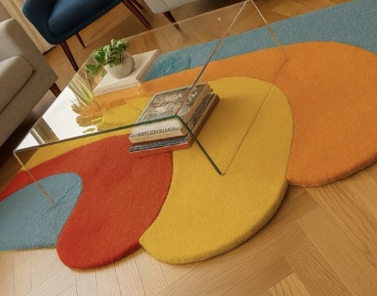 Color Drift Hand Tufted Rug