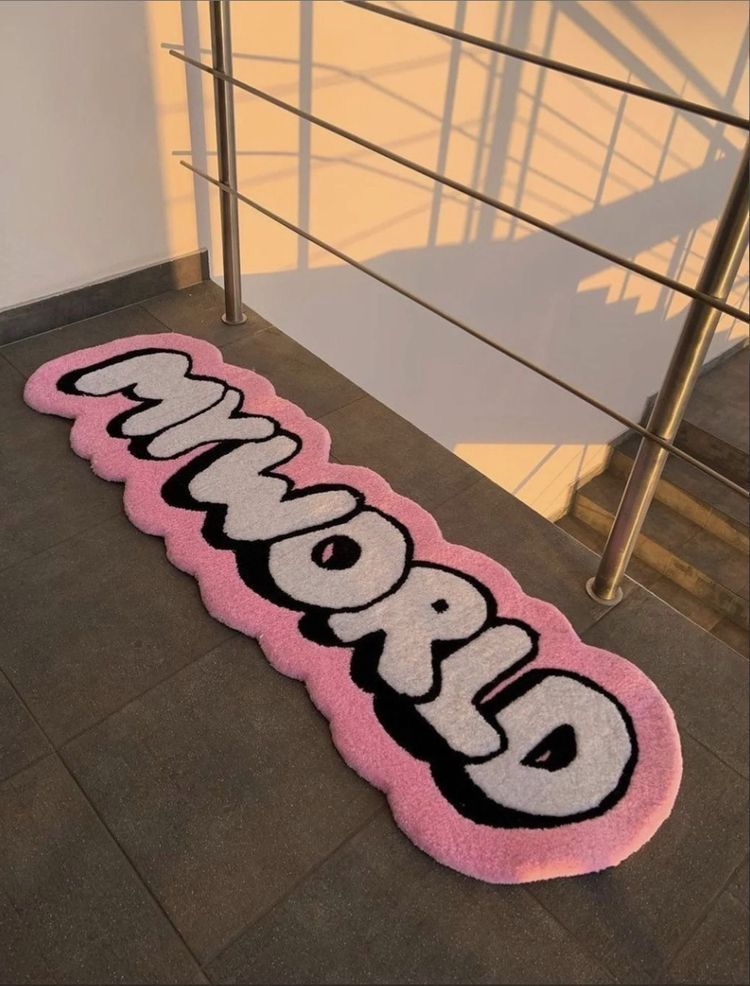 Modern Minimal Word Rug