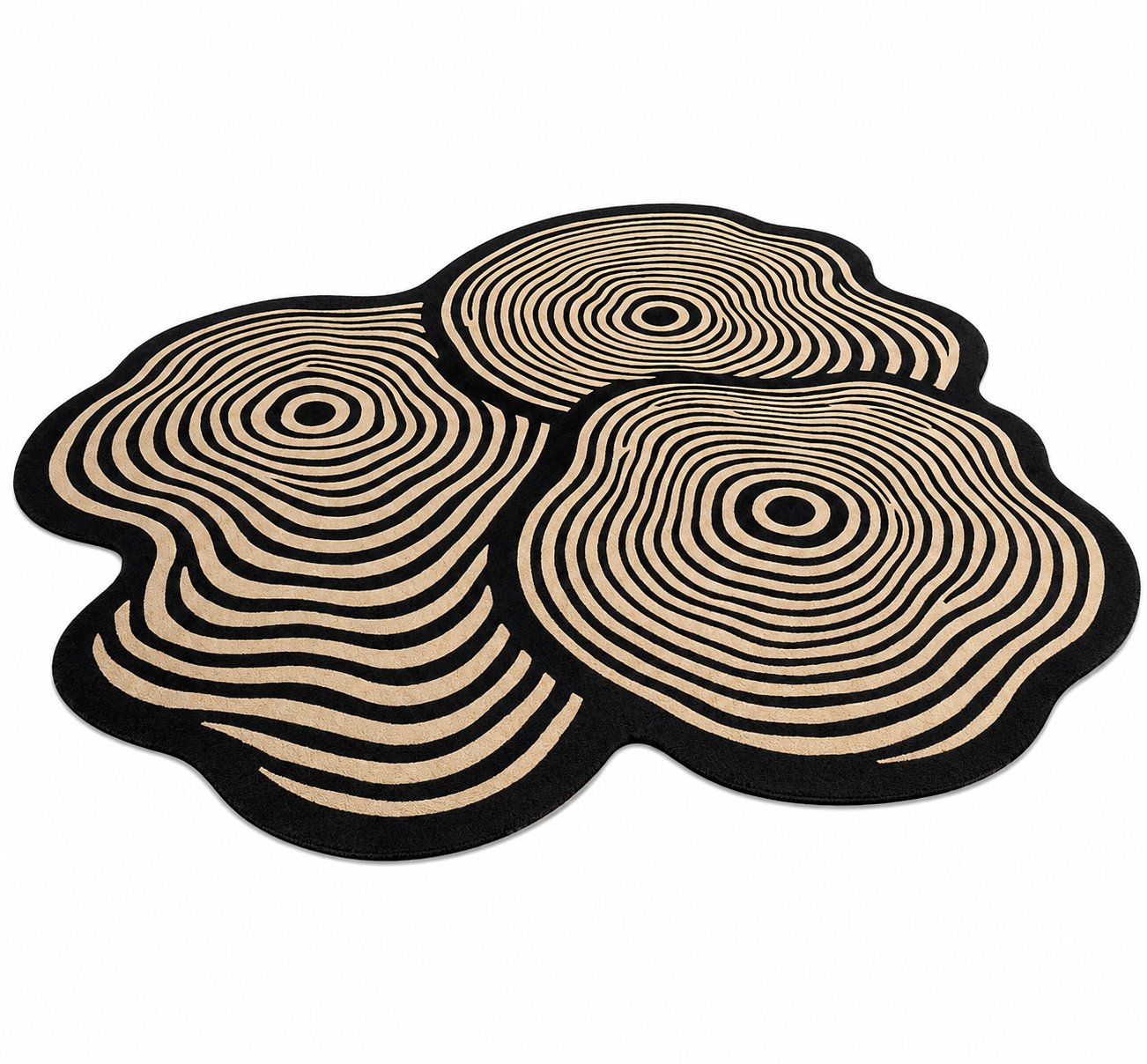 Tree Ring Hand Tufted Rug