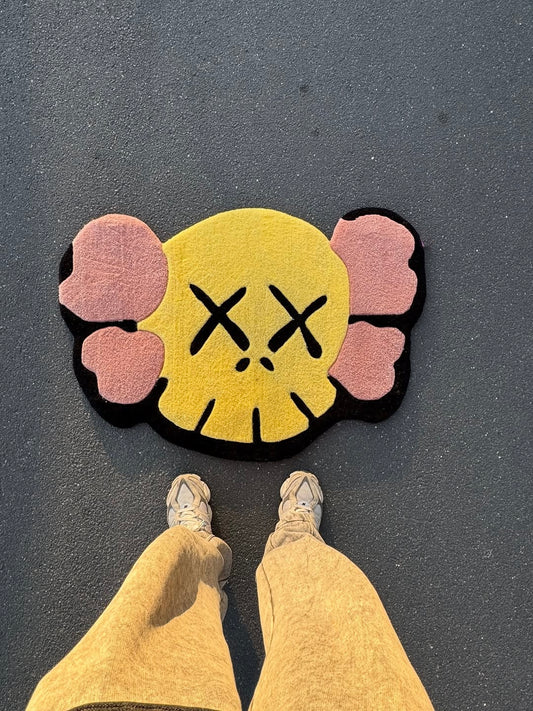 Sweet Kaws Head Rug