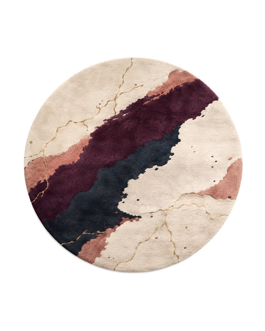 Ink & Blush Handmade Rug