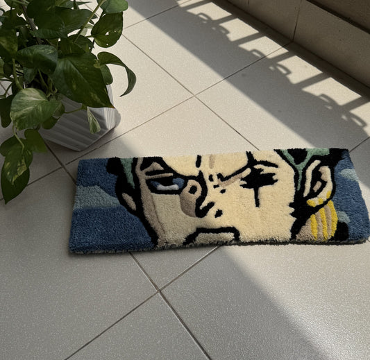 Warrior Calm Keyboard Rug.