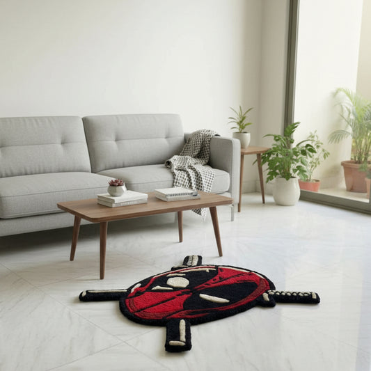 Deadpool Inspired Handmade Rug