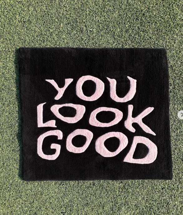 Cheerful You Look Good Floor Rug