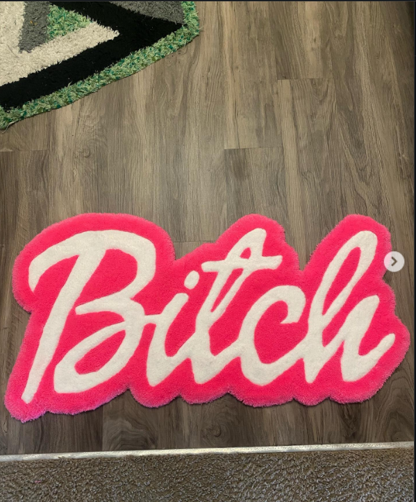Barbie Bitch Attitude Rug | Hand Tufted Wool Rug by Rug Cult
