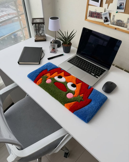 Frog Keyboard Rug | Hand Tufted Wool Rug by Rug Cult