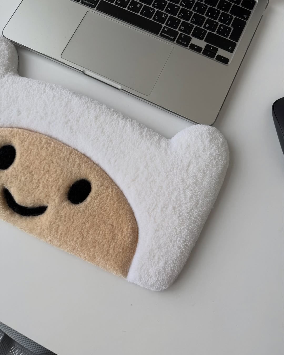 Happy Desk Keyboard Rug | Hand Tufted Wool Rug by Rug Cult