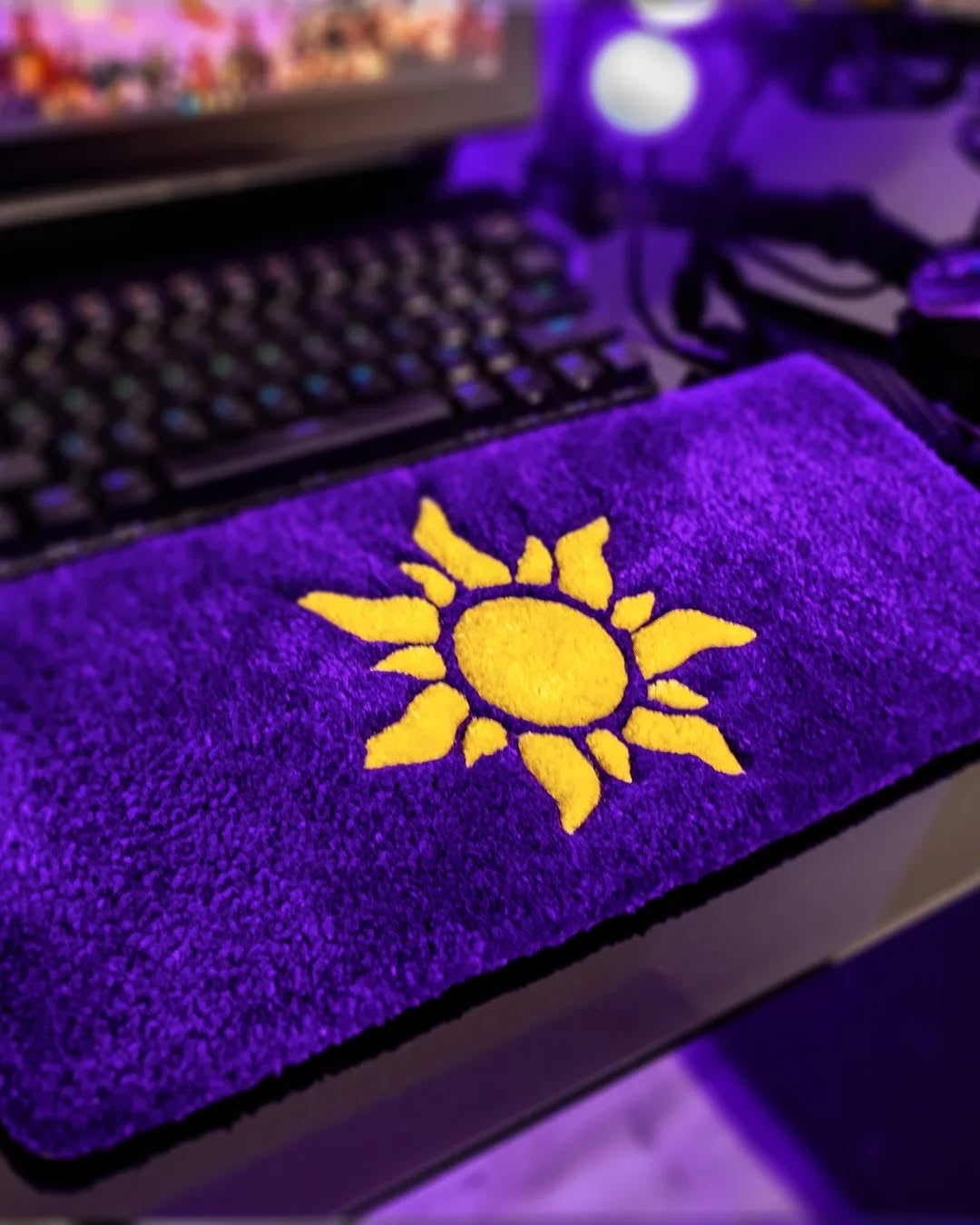 Golden Sun Keyboard Rug