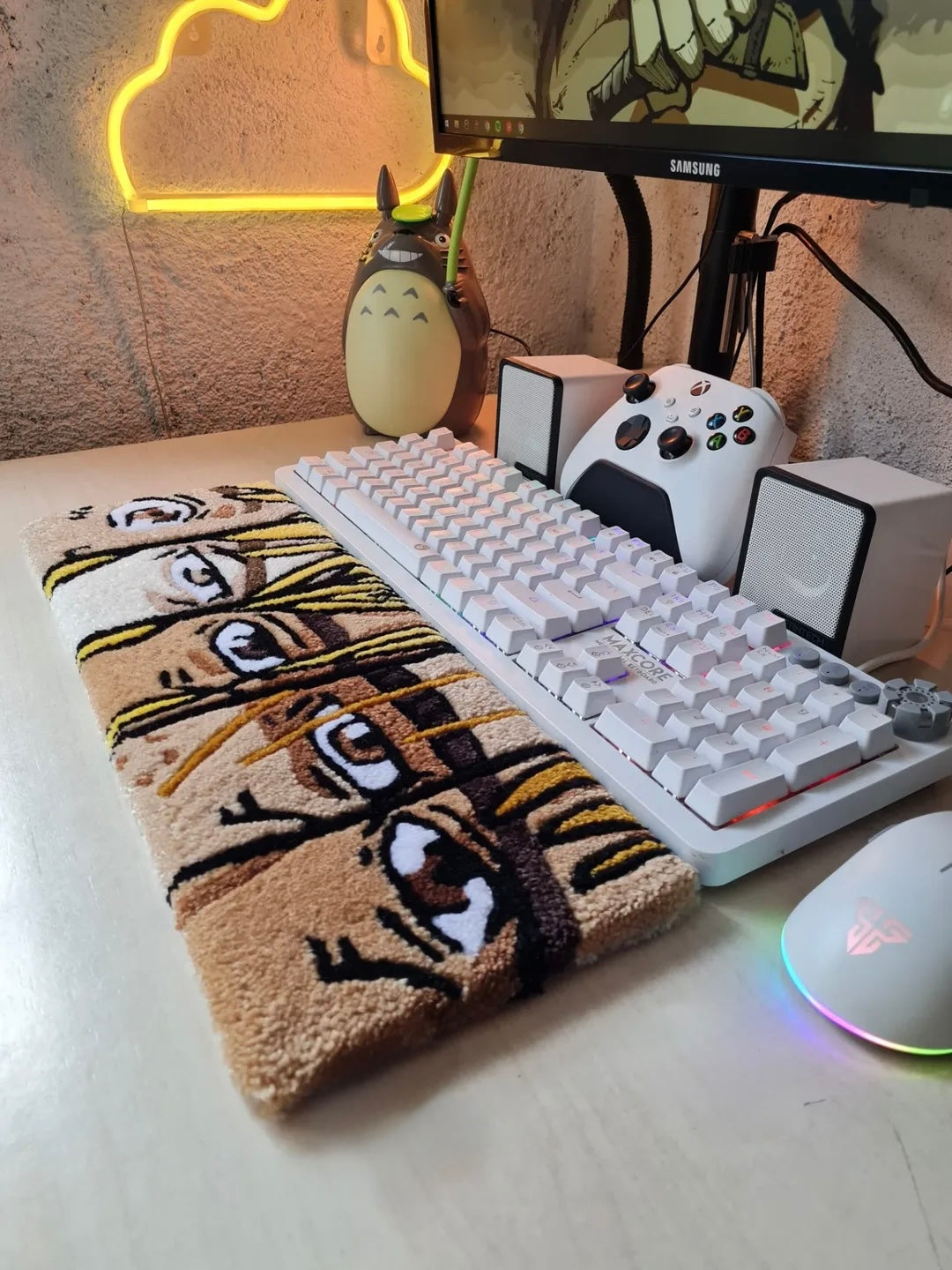 Silent Fighter Keyboard Rug
