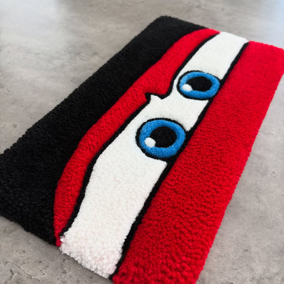 Peek-A-Boo Eyes Keyboard Rug