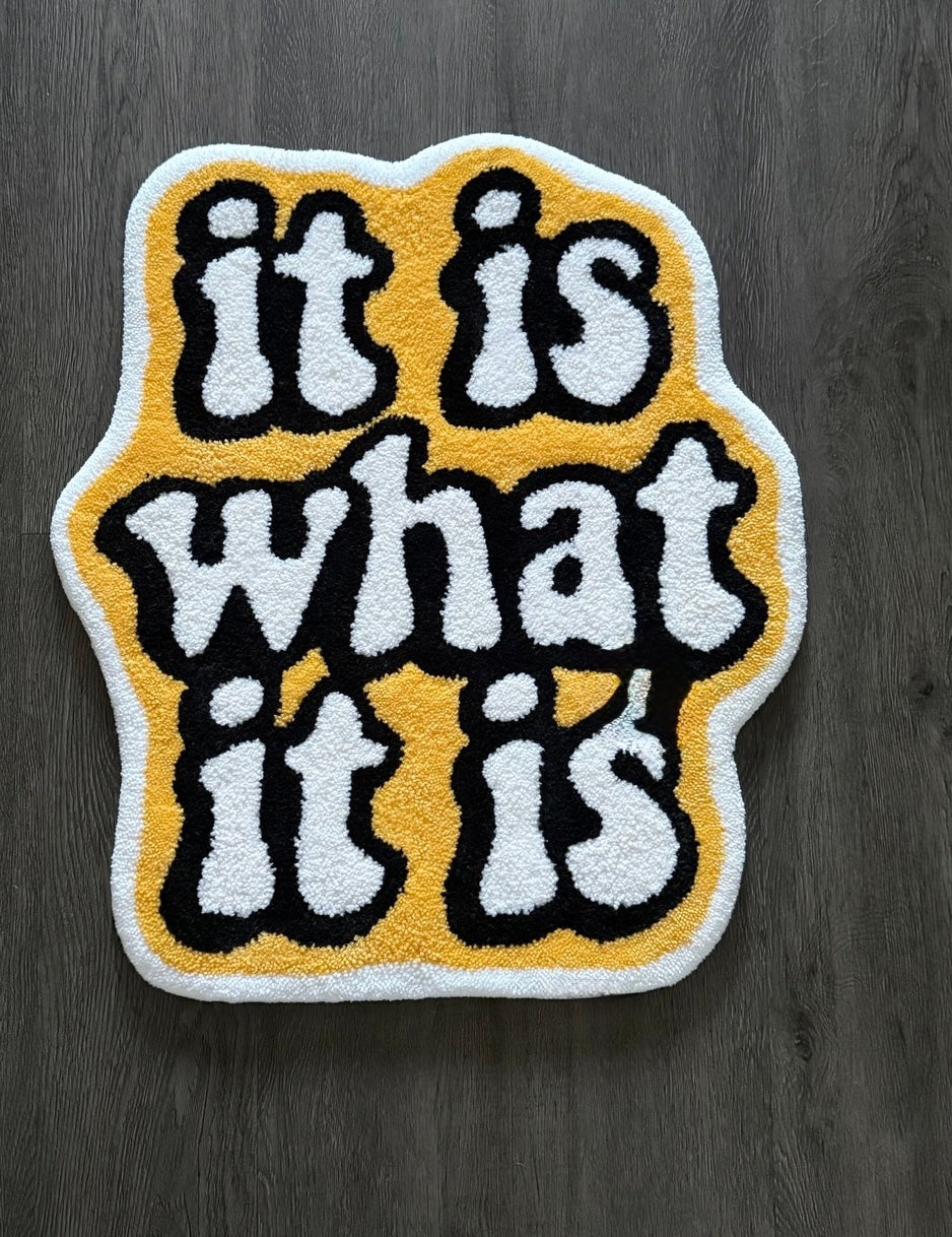 It Is What It Is Floor Rug | Hand Tufted Wool Rug by Rug Cult