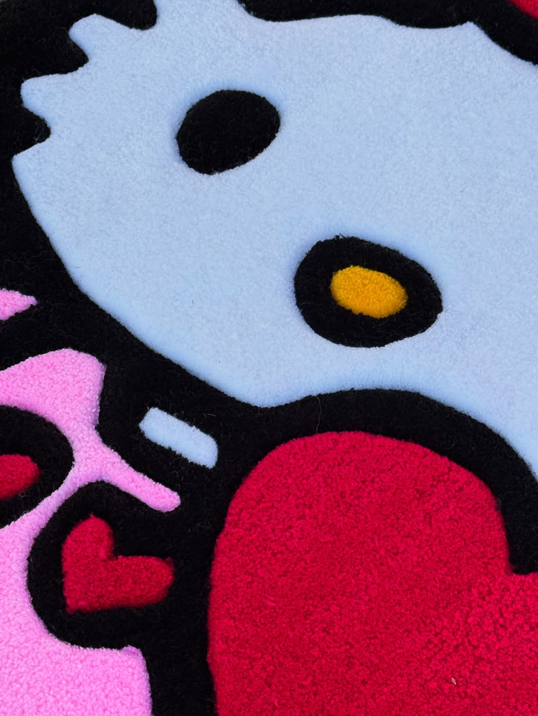 Pink Pop Hello Kitty Rug | Hand Tufted Wool Rug by Rug Cult