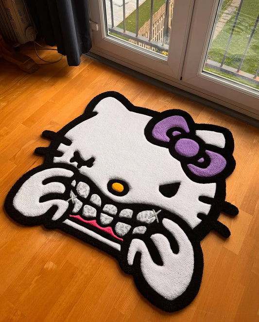 Sassy Bow Hello Kitty Rug | Hand Tufted Wool Rug by Rug Cult