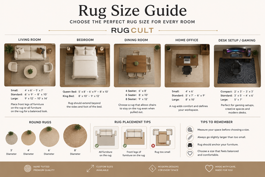 Rug Size Guide: How to Choose the Perfect Rug Size for Every Room