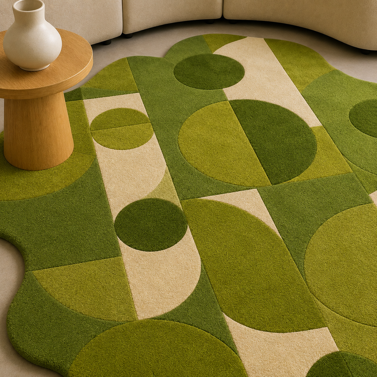 Verdant Geometry Rug