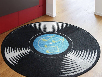Vinyl Record Hand Tufted Rug