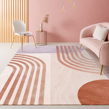 Rosé Lines Rug