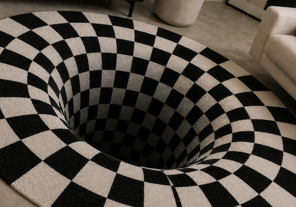 Infinity Hole Hand Tufted Rug
