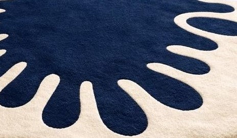 Blue Bloom Hand Tufted Rug