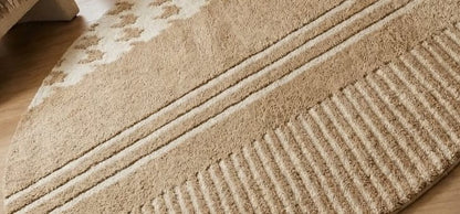 Ivory Dune Round Area Rug