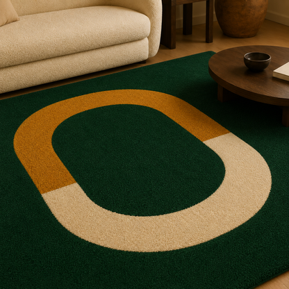 Verde Halo Abstract Rug