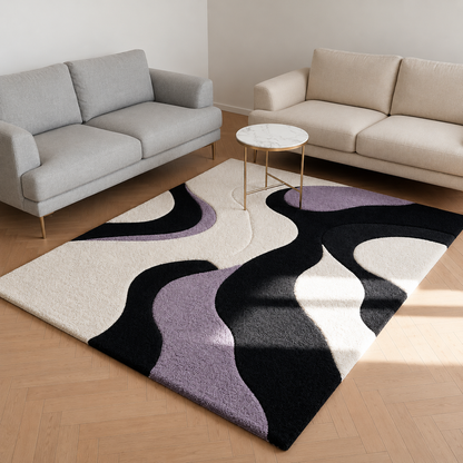 Noir & Lilac Rug