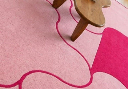 Blush Mosaic Hand Tufted Rug