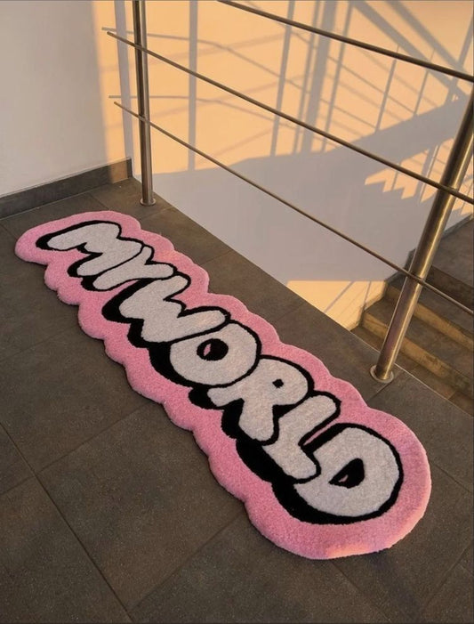 Modern Minimal Word Rug
