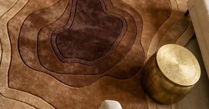 Mocha Terrain Hand Tufted Rug