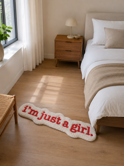 I’m Just a Girl Aesthetic Rug | Hand Tufted Wool Rug by Rug Cult