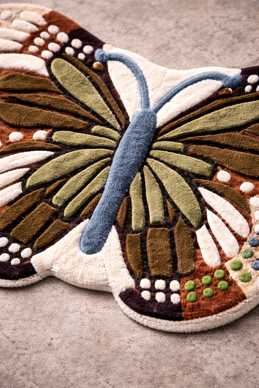 Butterfly Rug Brown
