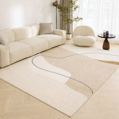 Modern Neutral Art Hand Tufted Rug