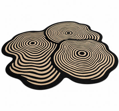 Tree Ring Hand Tufted Rug