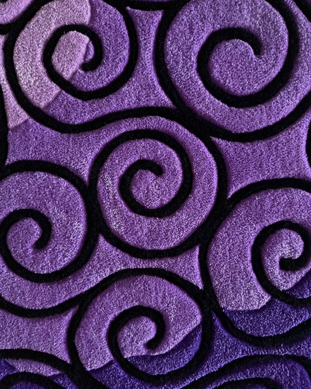 Purple Swirl Fruit Rug