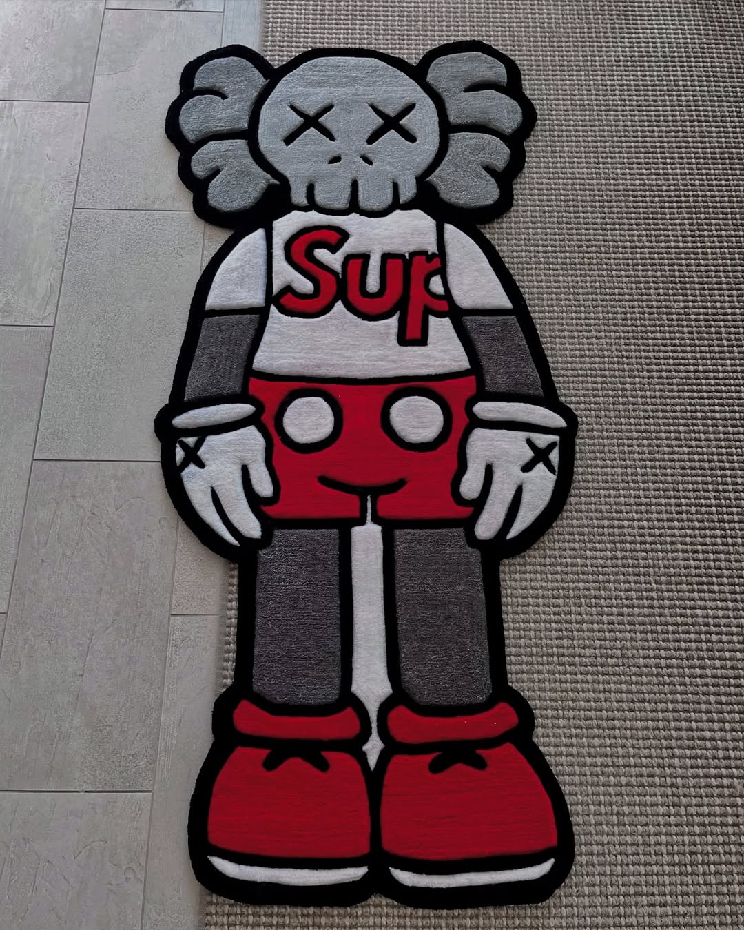 Kaws X Supreme Rug