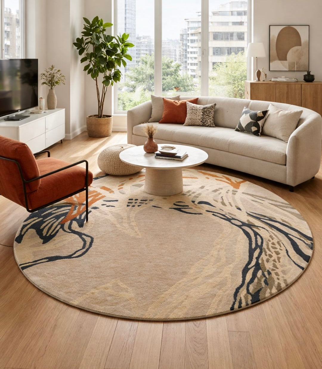 Nature's Canvas Handmade Rug