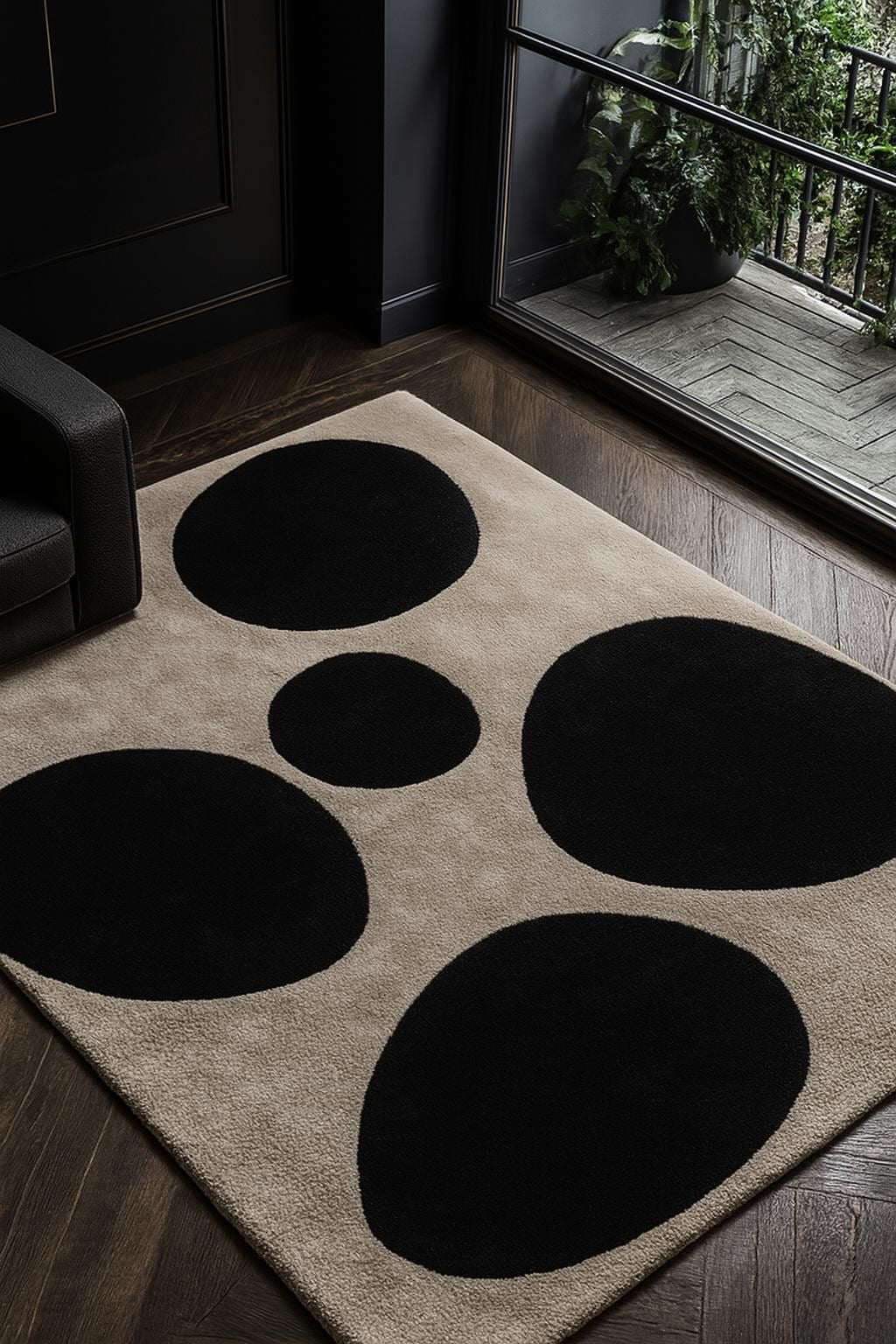 Midnight Orbit Handmade Rug