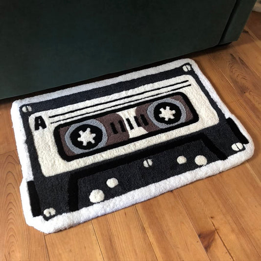 Retro Cassette Hand Tufted Rug
