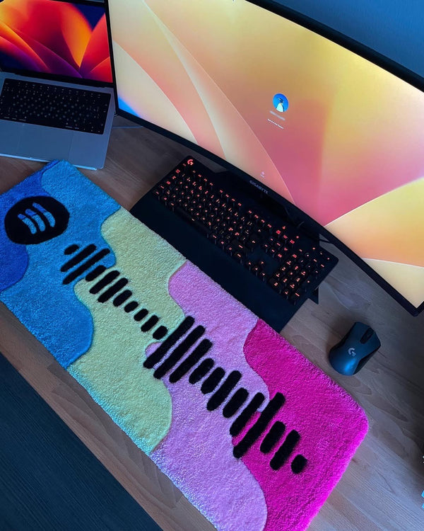 Soundwave Keyboard Rug.