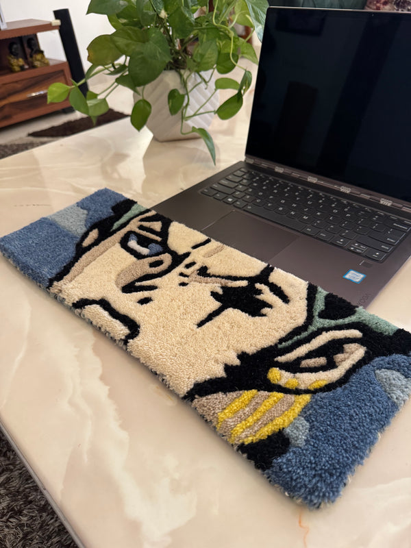 Warrior Calm Keyboard Rug.