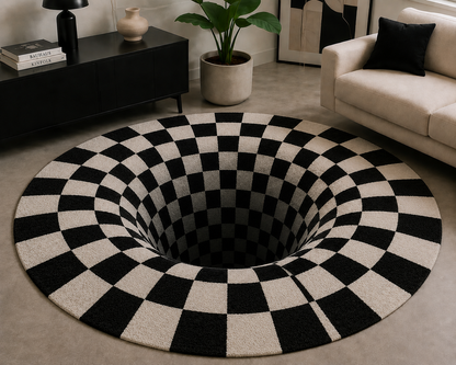 Infinity Hole Hand Tufted Rug