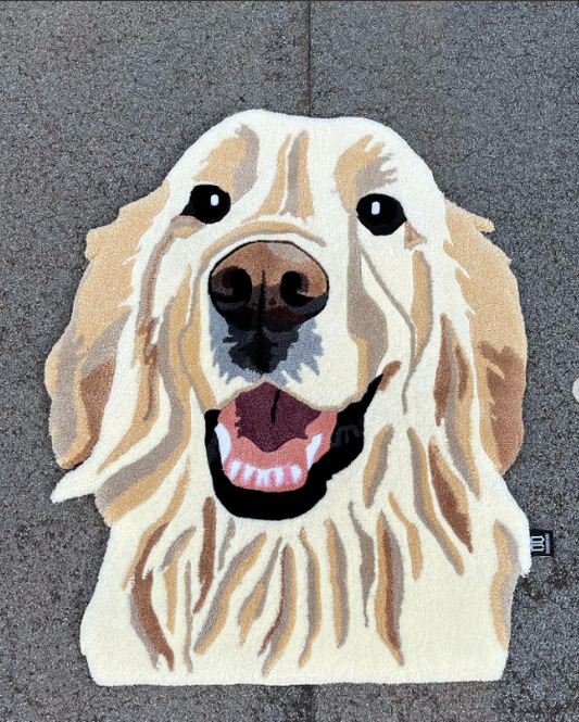 Heavenly Dog Face Rug