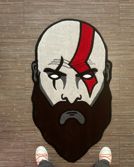 Savage God Face Rug
