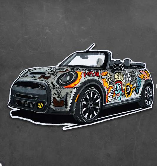 Custom Convertible Car Art Rug