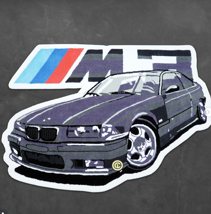 Motorsport Inspired Coupe Car Rug