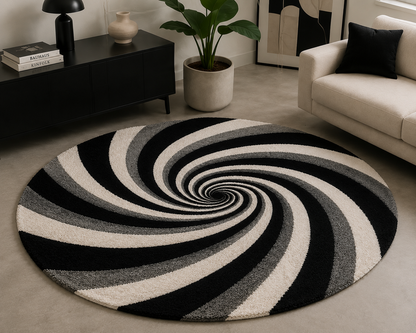 Optical Vortex Hand Tufted Rug