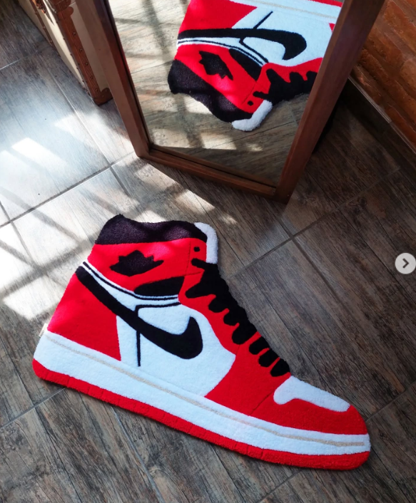 Air Jordan 1 Chicago | Hand Tufted Wool Rug by Rug Cult