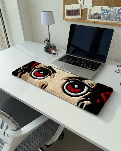 Anime Gaze Keyboard Rug . | Hand Tufted Wool Rug by Rug Cult